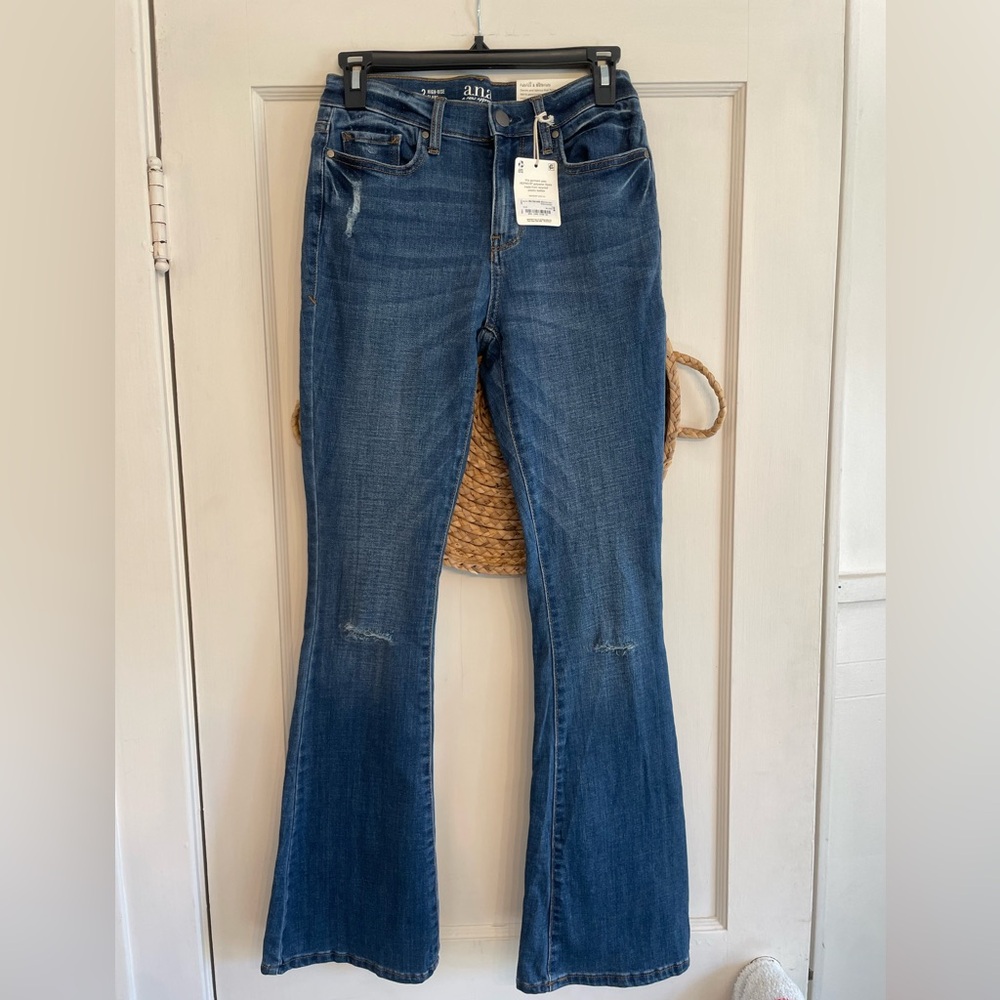 a.n.a Dark Blue Flare Women's Jeans